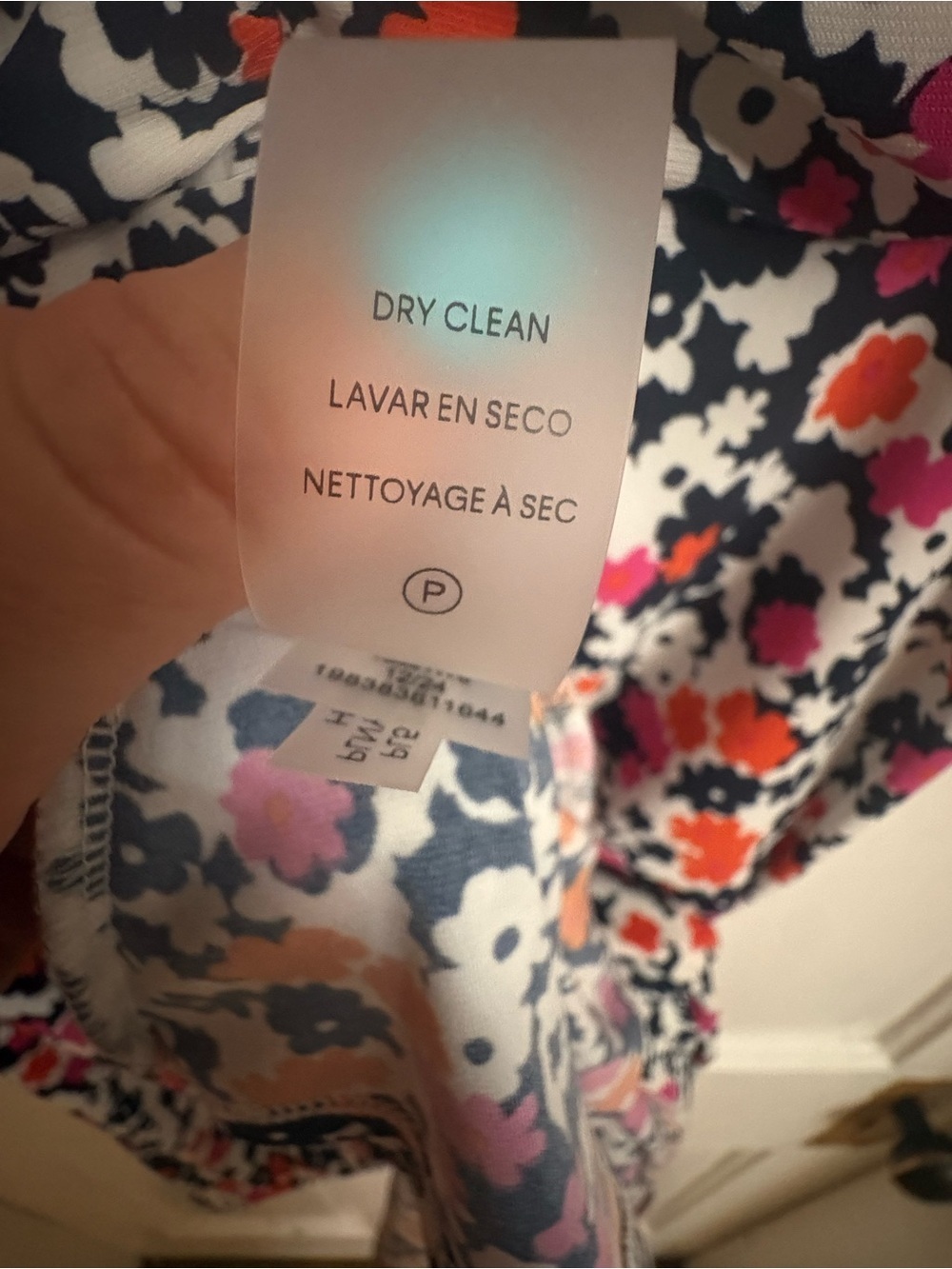 Floral Surplice Midi Dress in White, Black & Pink by Lularoe Rae - Picture 9 of 10